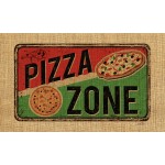  Tablier Pizza Zone avec pochette avant 10" x 6"